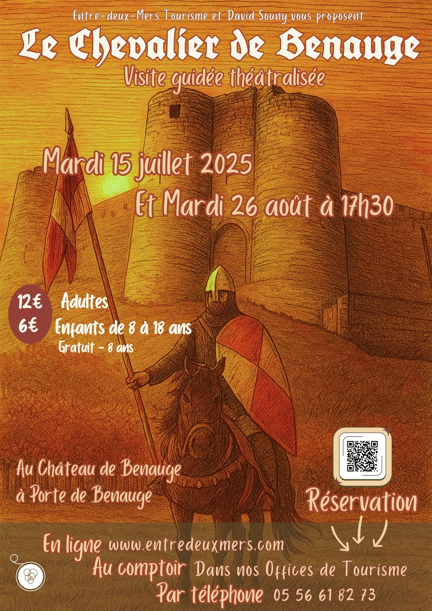 Le Chevalier de Benauge : Visite guidée théatralisée en juillet / août !
